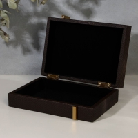 Шкатулка для украшений из кожзама, 23 х 16 х 7 см Шкатулка для украшений из кожзама, 23 х 16 х 7 см