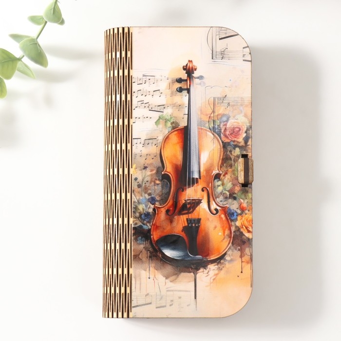 Шкатулка "Скрипка" 17х8,5х3,5 см