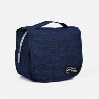 Косметичка-несессер на липучках, с крючком, цвет синий Косметичка-несессер на липучках, с крючком, цвет синий