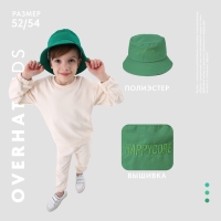 Панама детская для мальчика Happycore, цвет зелёный, р-р 54 Панама детская для мальчика Happycore, цвет зелёный, р-р 54