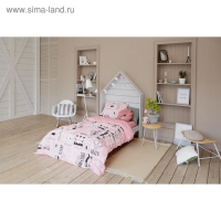 Постельное белье "Этель" 1.5 сп Little crown 143*215 см, 150*214 см, 50*70 см -1 шт,100% хл, бязь