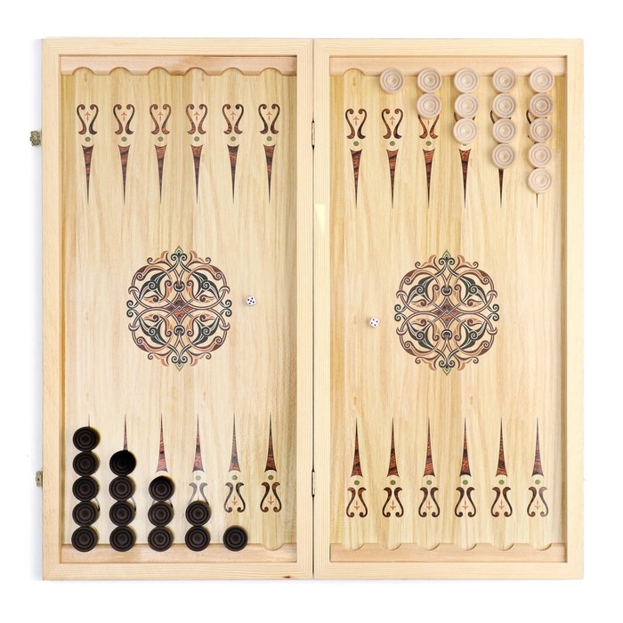 Нарды деревянные большие, настольная игра Нарды деревянные большие, настольная игра "Морские", 60 х 60 см, с шашками