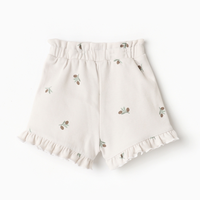 Шорты с рюшами Крошка Я Olives, р. 68-74, молочный
