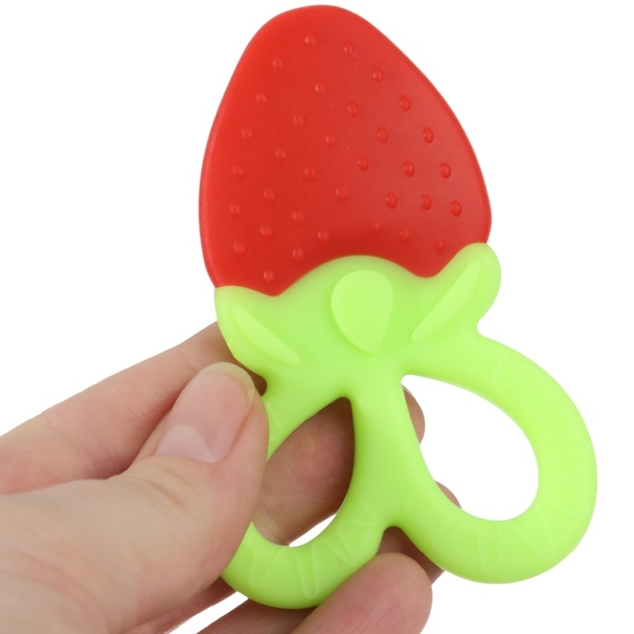 Прорезыватель силиконовый «Клубничка», Крошка Я Прорезыватель силиконовый «Клубничка», Крошка Я