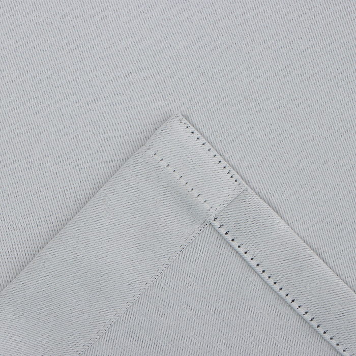 Штора портьерная Этель 250*265 см, цв.светло-серый, блэкаут, пл. 240 г/м2