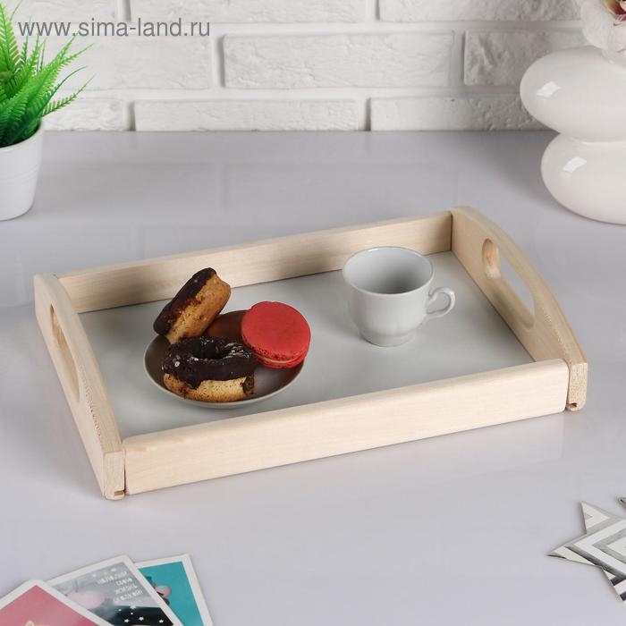 Поднос деревянный "Дачный", МАССИВ, 23&times;35&times;6,5 см