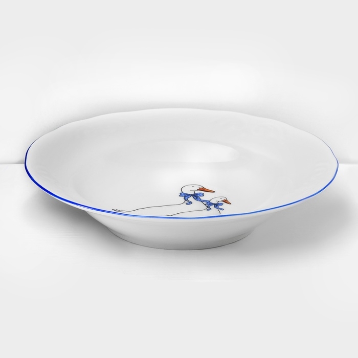 Сервиз фарфоровый столовый &laquo;Гуси&raquo;, 48 предметов