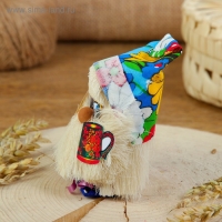 Оберег &laquo;Домовой&raquo;, с кружкой, 12 см, микс