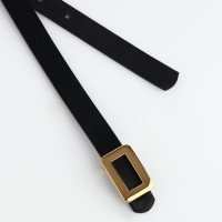 Ремень женский, ширина 1,6 см, пряжка металл, цвет чёрный Ремень женский, ширина 1,6 см, пряжка металл, цвет чёрный