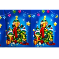 Скатерть новогодняя одноразовая &laquo;Змея&raquo; 180х137 см