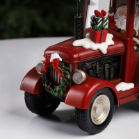 Фигура светодиодная &laquo;Праздничный трактор&raquo;, 25х13х21 см, музыка, батарейки ААх3 (не в комплекте), USB, свечение тёплое белое