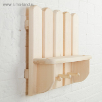 Полка &ndash; вешалка "Забор" 40х30х8 см