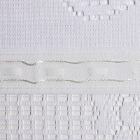 Тюль на кухню со шторной лентой, 155х220 см, цвет белый, 100% полиэстер Тюль на кухню со шторной лентой, 155х220 см, цвет белый, 100% полиэстер