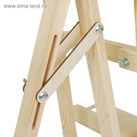 Мольберт тип &laquo;Лира&raquo; 170 х 63 см, (полка 60 х 12 см, с подстаканником), ТРАНСФОРМЕР, с бегунком, неокрашенное дерево, Calligrata №8