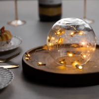 Гирлянда «Нить» 2 м роса с насадками «Птичка», IP20, серебристая нить, 20 LED, батарейки ААх2 (нет в комплекте), свечение тёплое белое Гирлянда «Нить» 2 м роса с насадками «Птичка», IP20, серебристая нить, 20 LED, батарейки ААх2 (нет в комплекте), свечение тёплое белое