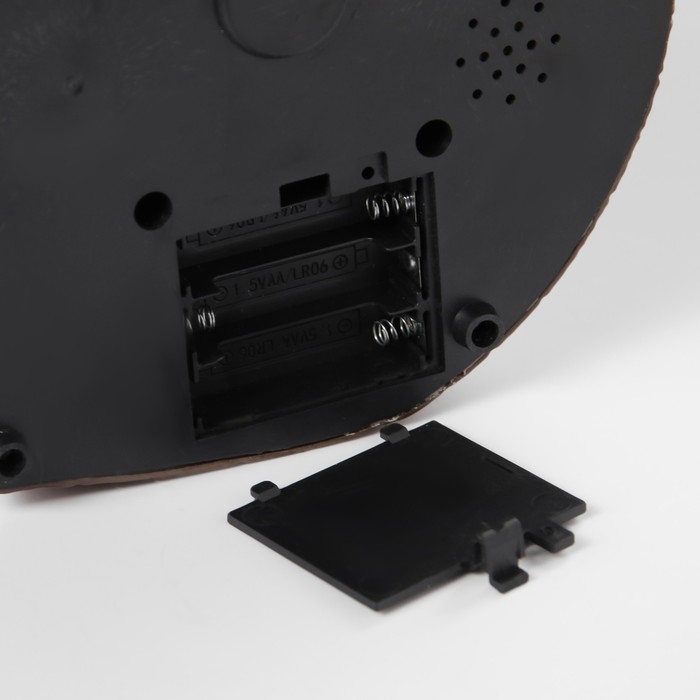 Светодиодная фигура &laquo;Поезд и Дед Мороз&raquo; 20 &times; 20 &times; 16 см, полистоун, батарейки ААх3 (не в комплекте), USB, свечение тёплое белое