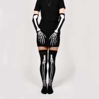 Карнавальный набор &laquo;Кости&raquo;: гольфы, длинные перчатки