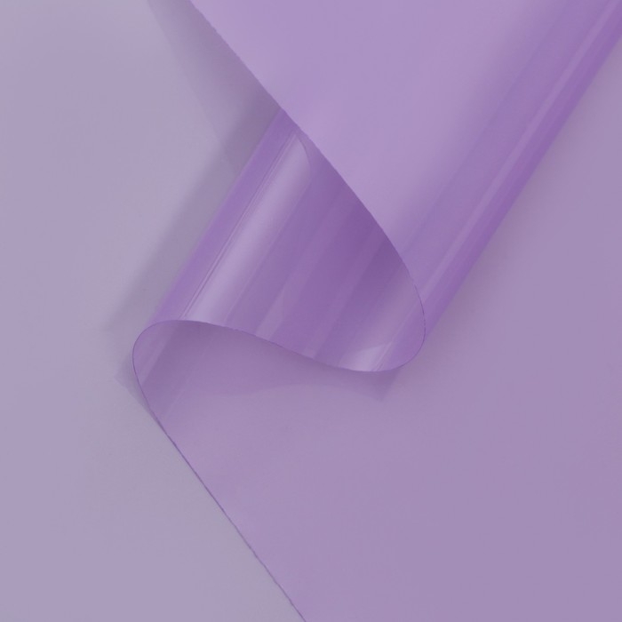Пленка для декора и флористики, однотонная, светлая, "Хрусталь", голубая, розовая, рулон 1шт., 0,58 х 5 м