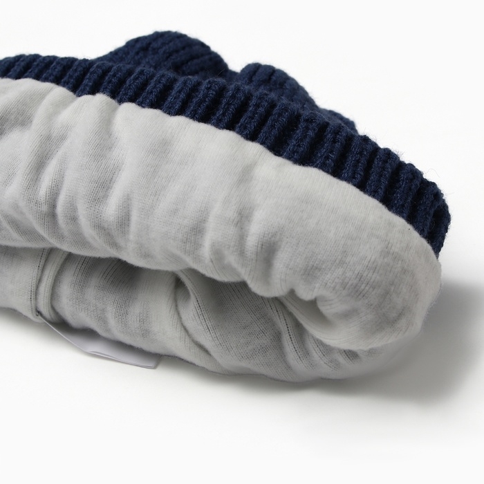 Шапка Крошка Я, р. 46-48см, 1-3 года, синий