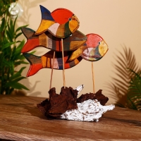 Сувенир "Рыбки" дерево 40х20х30 см Сувенир "Рыбки" дерево 40х20х30 см