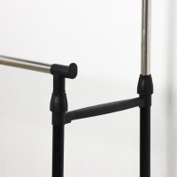 Стойка - вешалка напольная для одежды Доляна, телескопическая, 2 перекладины 80&times;43&times;90(160) см