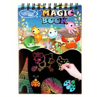 Блокнот-гравюра &laquo;Морские обитатели&raquo;, 10 листов, штихель