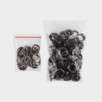 Люверс, d = 10/17, 100 шт, цвет чёрный никель