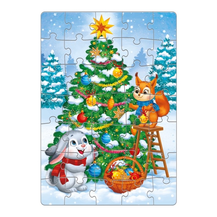 Пазлы в упаковке &laquo;К нам приходит Новый год&raquo;, 35 элементов