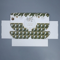 Коробка подарочная новогодняя складная &laquo;Роскошь золота&raquo;, 30,7 х 22 х 9,5 см, Новый год