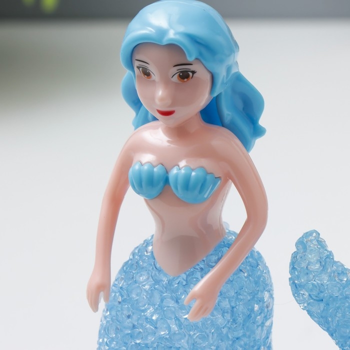 Ночник "Русалочка" LED RGB от батареек 3хLR44 МИКС 10х10х15,5см RISALUX