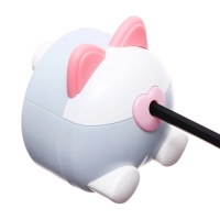 Точилка механическая с контейнером, Ушки серый/белый Точилка механическая с контейнером, Ушки серый/белый