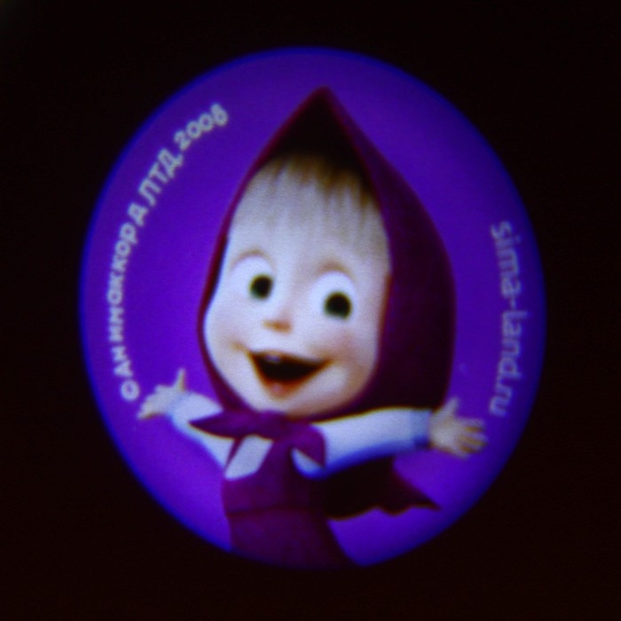 Проектор-брелок &laquo;Маша и Медведь&raquo;, свет, цвет красный