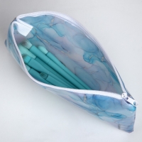 Косметичка-пенал PVC на молнии &laquo;Мрамор&raquo;