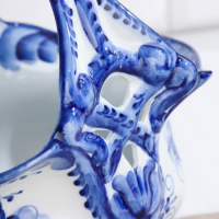 Конфетница «Весна», 21×13×18 см, гжель Конфетница «Весна», 21×13×18 см, гжель