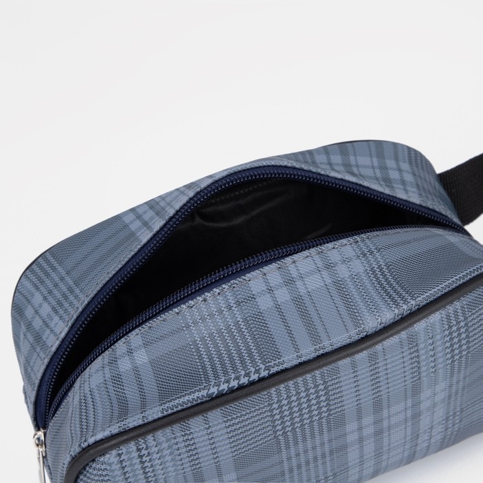 Косметичка на молнии, цвет синий