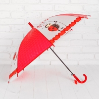 Зонт детский 3Д "Божьи коровки" d= 82 см, Уценка (нет свистка) Зонт детский 3Д "Божьи коровки" d= 82 см, Уценка (нет свистка)