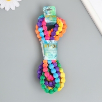 Шнур с помпонами "Радуга" намотка 2 м Шнур с помпонами "Радуга" намотка 2 м