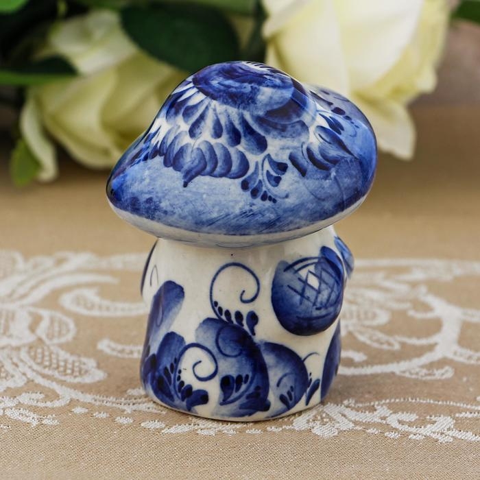 Сувенир &laquo;Дед Грибок&raquo;, 9 см, гжель