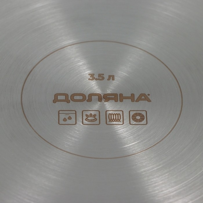 Кастрюля - сотейник Доляна &laquo;Грейт&raquo;, 3.5 л, d=26 см, капсульное дно, индукция