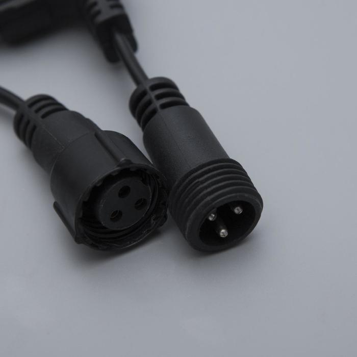 Гирлянда &laquo;Занавес&raquo; 2 &times; 9 м, IP44, УМС, тёмная нить, 1800 LED, свечение белое, 220 В