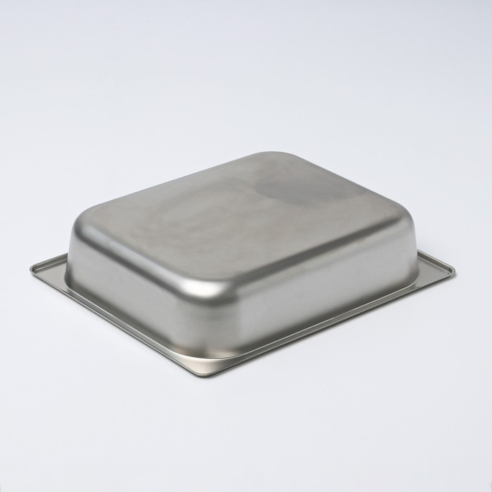 Гастроемкость 1/2 из нержавеющей стали, 65 мм, 32,5&times;26,5&times;6,5 см, толщина 0,8 мм