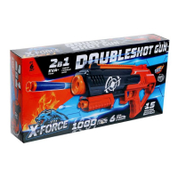 Бластер DOUBLESHOT GUN, стреляет мягкими и гелевыми пулями Бластер DOUBLESHOT GUN, стреляет мягкими и гелевыми пулями