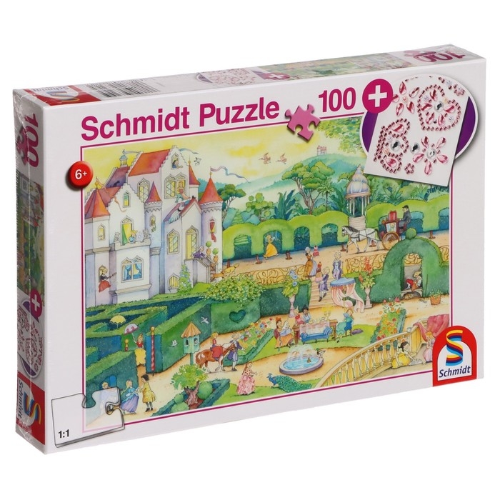 Пазл «Сказочные принцессы», с подарком, 100 элементов Пазл «Сказочные принцессы», с подарком, 100 элементов