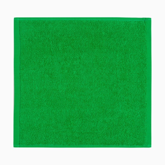 Полотенце махровое "Этель" 30х30 см, цвет ярко-зелёный, 100% хлопок, 340 г/м2