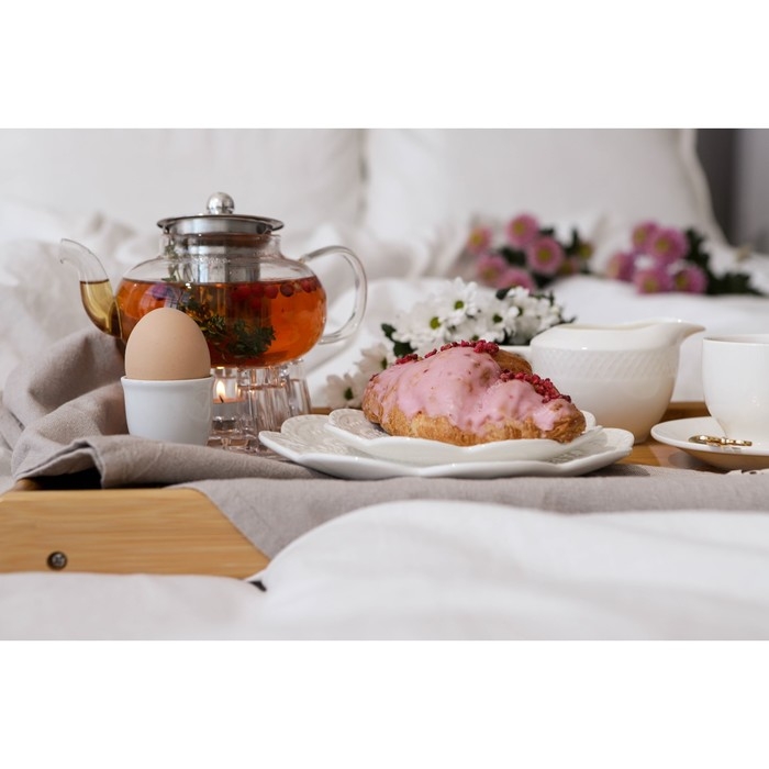 Подставка для яйца фарфоровая &laquo;Бельё&raquo;, 50 мл