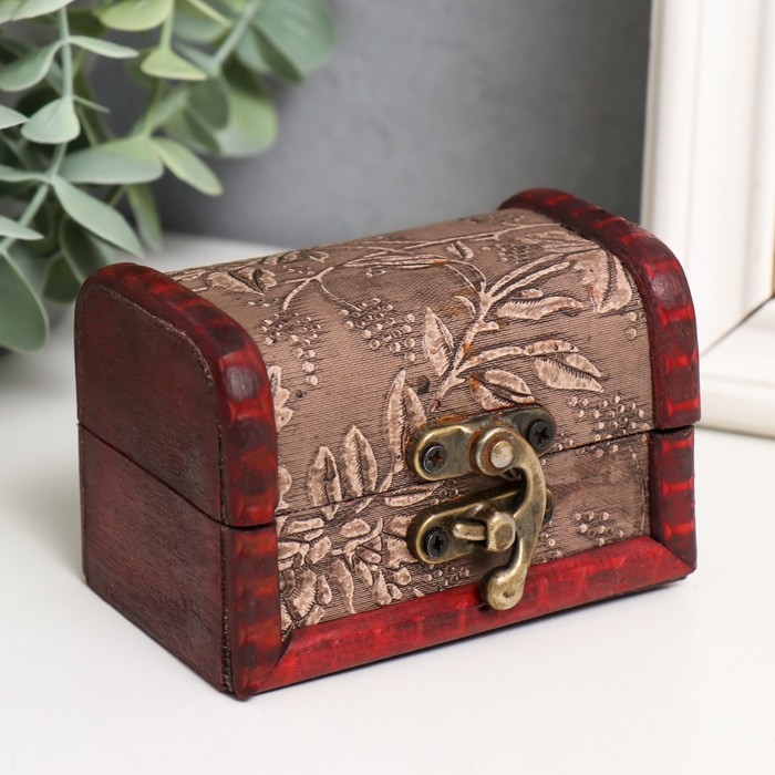 Шкатулка дерево сундучок Шкатулка дерево сундучок "Розарий" 6,3х8,8х6,5 см
