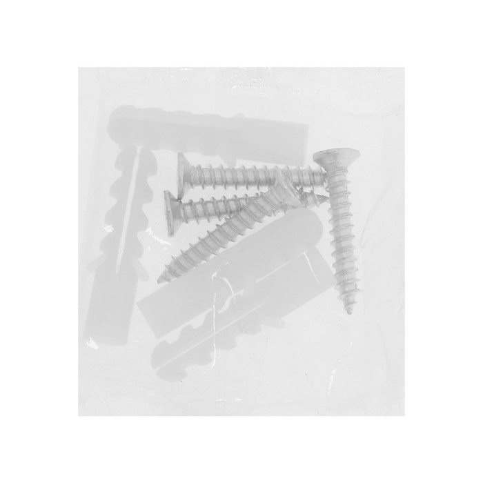 Зеркалодержатель ТУНДРА LIGHT, d=25 мм, без сверления, цвет хром, пластик, 4 шт.