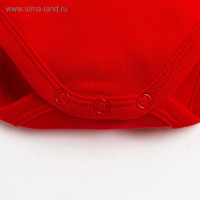 Боди с дл. рукавом Крошка Я "Winter party", рост 86-92 см, красный