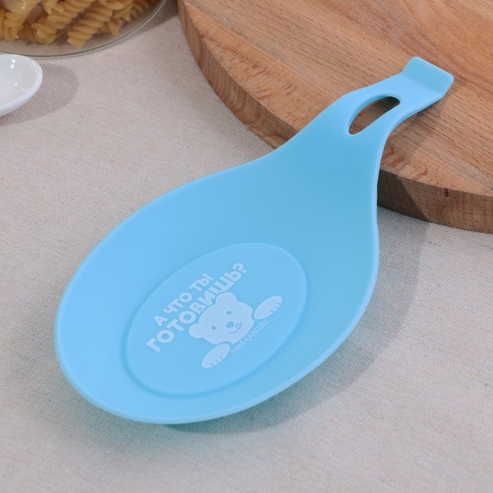 Подставка под ложку «Что готовишь?», силикон, 20 х 9 см Подставка под ложку «Что готовишь?», силикон, 20 х 9 см