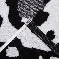 Полотенце махровое Этель ЧБ &laquo;Снежный барс&raquo;, пестроткань, 30х60 см